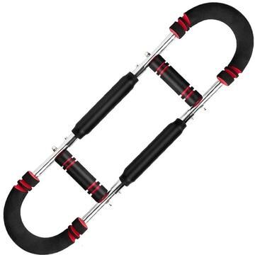 Uplifted Finds Multifunctional Adjustable U Arm Chest Expander Strength Trainer 110 Lbs Red