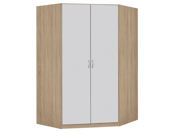 Eckschrank CASE 117 x 117 cm Sonoma Eiche/Alpinweiß