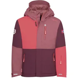 Trollkids Kids Hallingdal Jacket - 116 - frozen berry/sandstone