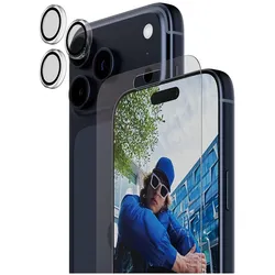 PanzerGlass 2-in-1 Classic Bundle (1 Stk., Apple iPhone 17 Pro Max), Smartphone Schutzfolie, Transparent
