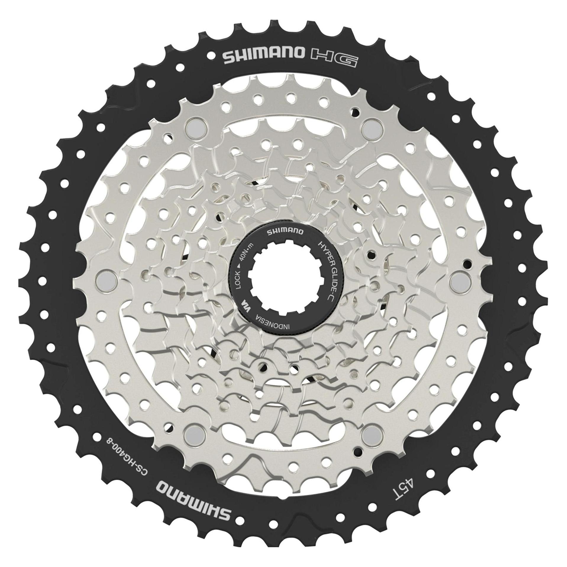Shimano Kassette Alivio CS-HG400 8-Gang (8-fach, 11-45) (ECSHG4008145)