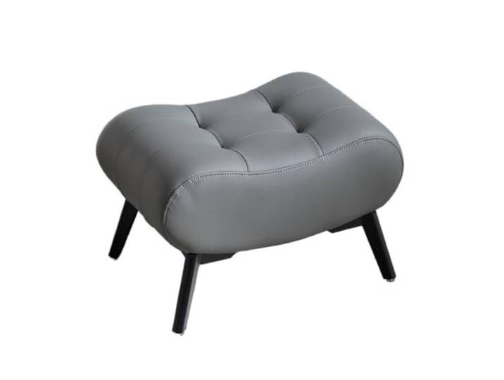 YANG11FAN Ergonomischer Hocker aus Leder, geeignet für Sofas, Fußstützen, Wohnzimmer (Grigio)