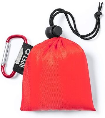 Poncho personnalisé imperméable Brinek LDPE rouge