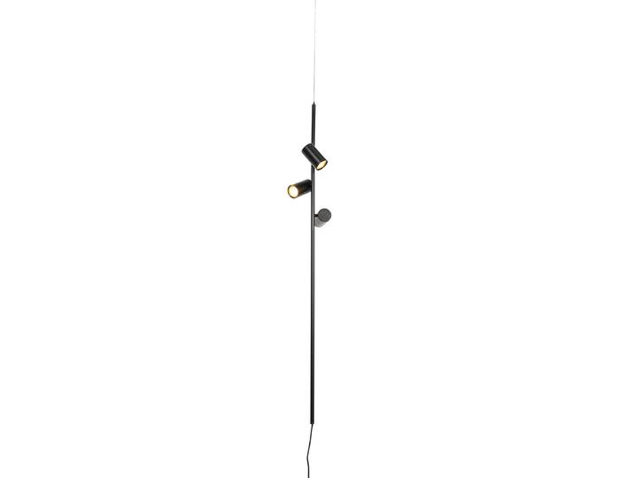 Suspension noire avec interrupteur au pied 3 lumières - Jeana