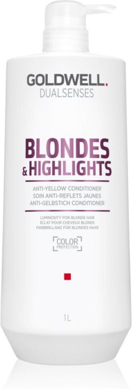 Goldwell Dualsenses Blondes & Highlights Balsam til blond hår til at neutralisere gule toner 1000 ml