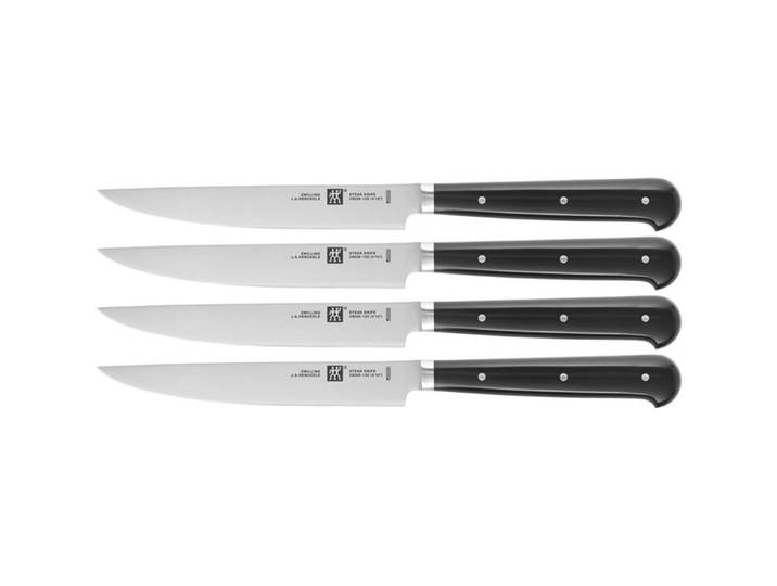 Zwilling Steakmesser-Set Twin schwarz/silber 18/10 Edelstahl 12 cm - Steakmesser-Set