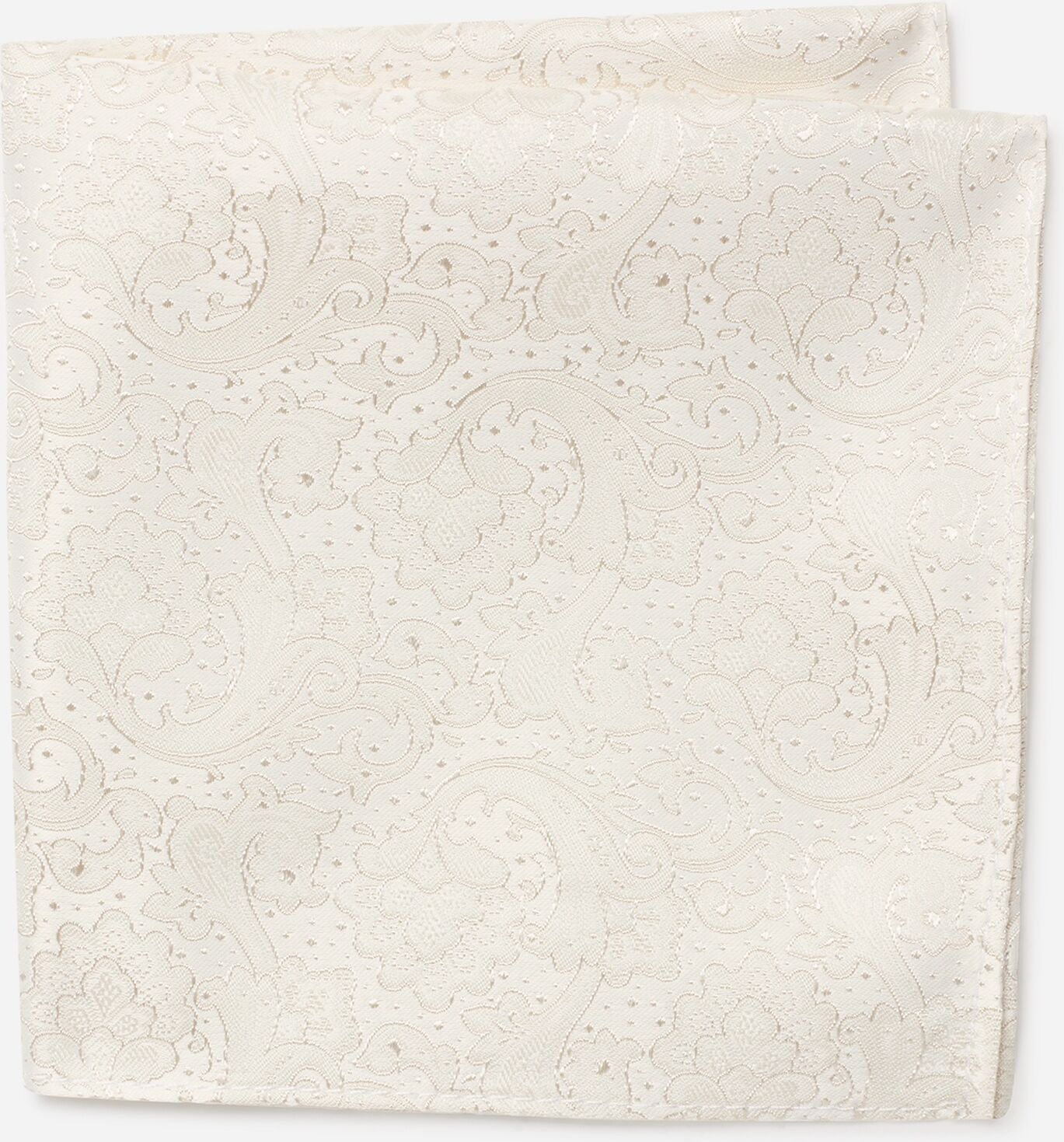 Einstecktuch MONTI "TITIAN", Herren, weiss (champagner mit paisley, muster), Viskosemischung, Paisley, festlich, Modetücher Einstecktuch, Paisley-Muster, Hochwertig verarbeitetes Einstecktuch handrolliert champagner mit paisley, muster Einheitsgröße