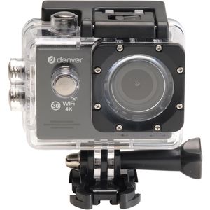 Denver ACK-8064 Action-Cam, wasserdicht bis 40m, 4K/30fps, 20MP, 140° Ultraweitwinkel
