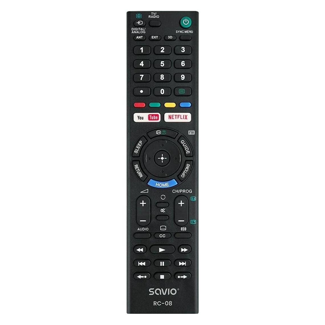 Savio RC-08 Fernbedienung TV Drucktasten (Universal Fernbedienung, Infrarot) (RC-08)