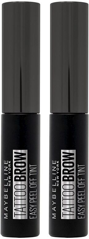 Maybelline New York Tattoo Brow Peel Off Eyebrow Gel Tint, Colour: Bla