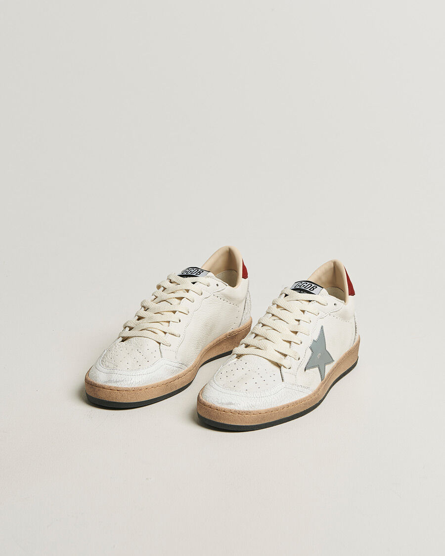 Golden Goose Ball Star Sneakers White/Red men 42 Hvid