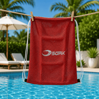 Nätpåse Mesh bag röd 49 x 65 - Soak