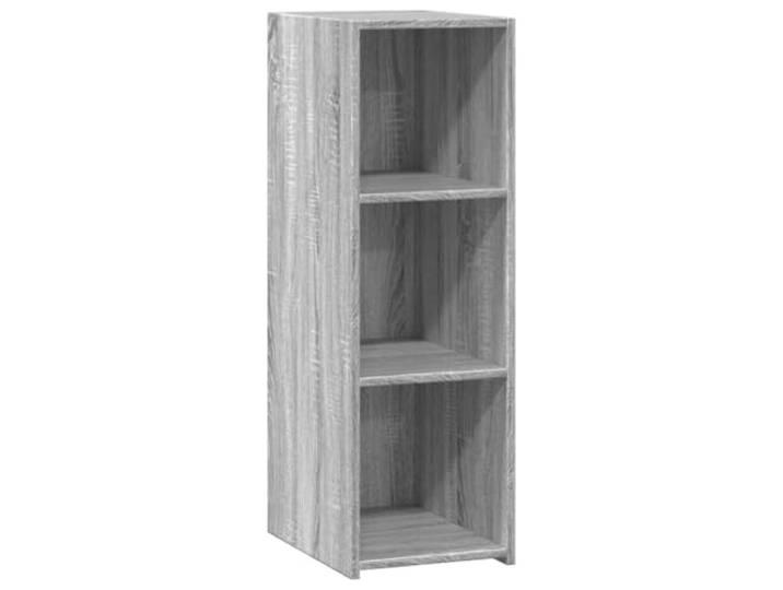 Elegantes Highboard für Wohnzimmer, stylishes Highboard mit viel Stauraum, aus Holzwerkstoff langlebig, modernes Design in Betongrau, minimalistisches mit Wandhalterung