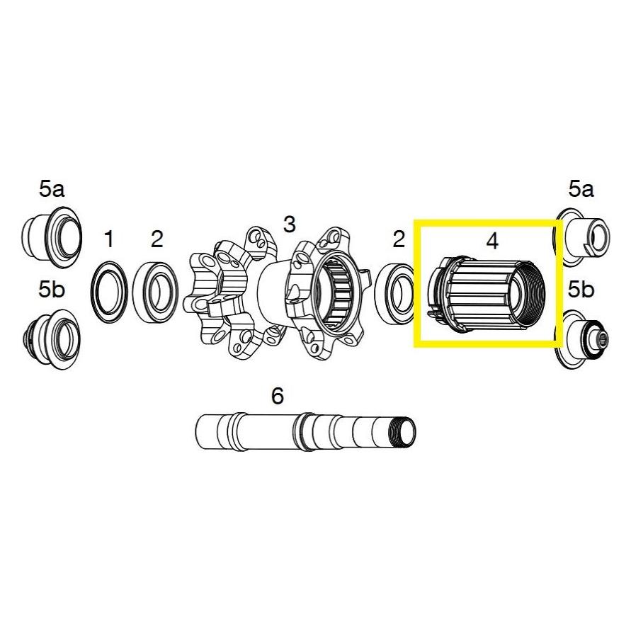 Crankbrothers Wheel Freehub Ersatzfreilauf, Cobalt/Iodine 1+2+3+11, 142/150mm, Stahl (40102463)