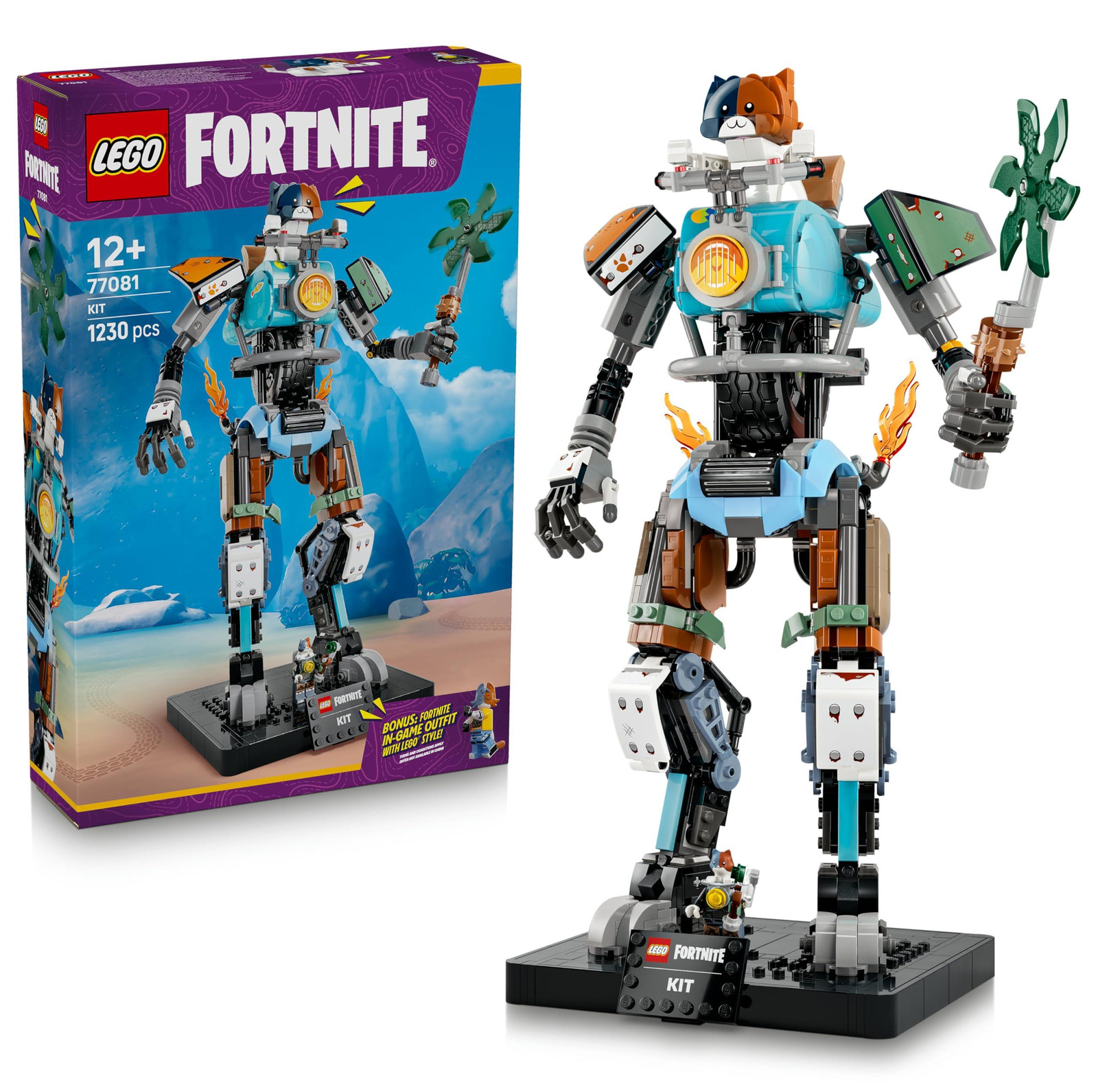 LEGO Fortnite Interactieve figuur met power-graafmachine en draaiend wiel 77081