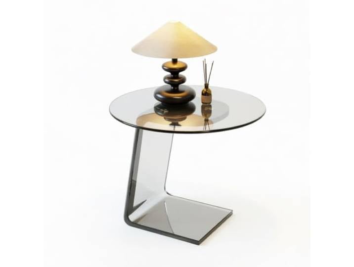 LYXBKSW Moderner C-förmiger Acryl Beistelltisch, Runder Couchtisch Acryl Modern Minimalist Klarer Runder Nachttisch, Abgerundete Kanten für Wohnzimmer, Schlafzimmer Oder Sofaseite(50cm/19.6in)