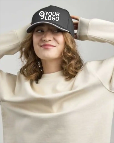 Cappello a 5 pannelli Urbanazia, visiera piatta e chiusura snap Personalizzate o neutre Atlantis