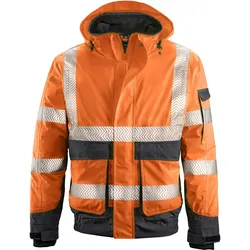 Warnschutz Pilotenjacke "NEWARK" - XXL - orange/grau