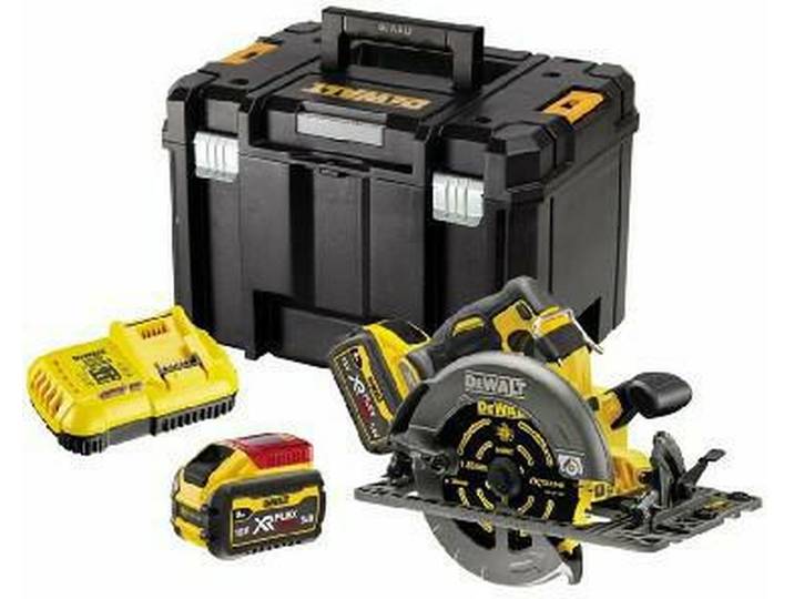 Scie circulaire 2.0 XR FLEXVOLT 54V 3Ah Li-Ion Brushless compatible rail de guidage DEWALT - 190mm - 2 batteries - coffret TSTAK - DCS579X2-QW