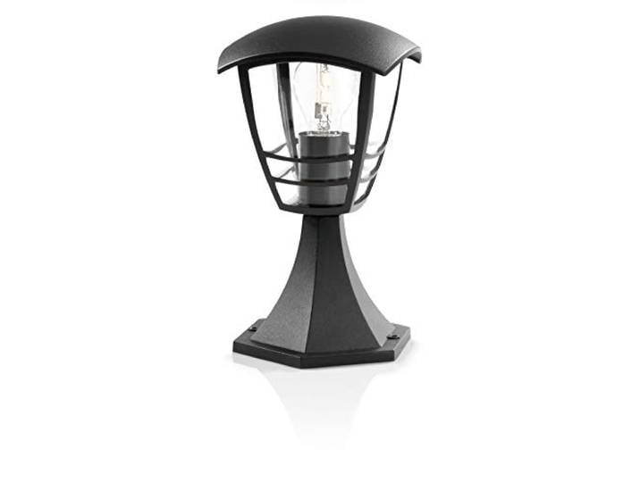 Philips Luminaire Exterieur LED\, Borne Exterieur jardin\, Noir\, Résiste à l'eau IP44\, Philips Creek pour éclairage de votre maison\, jardin et terrasse (nécessite une ampoule E27 60 Watts\, non fournie)