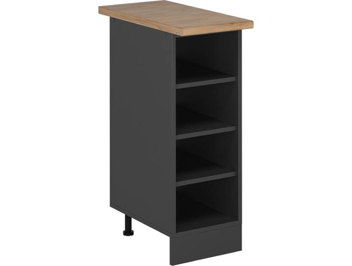 Küchenregal Vicco R-Line Anthrazit 30 cm , AP Eiche, Model 55391