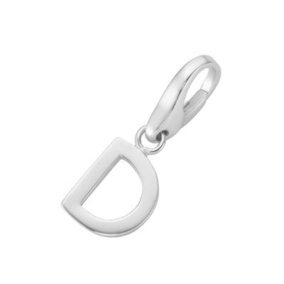 Charm Buchstabe "Buchstabe D, Silber 925", silber, GIORGIO MARTELLO MILANO, Charms, Damen, Silber 925 (Sterlingsilber)
