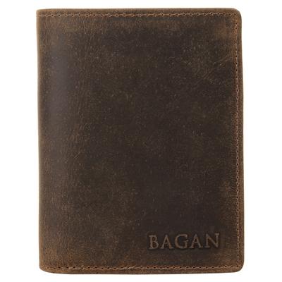 Geldbörse BAGAN "BAGAN Herren, Damen echt Leder", Damen, braun, Leder, Kleinlederwaren, echt Leder