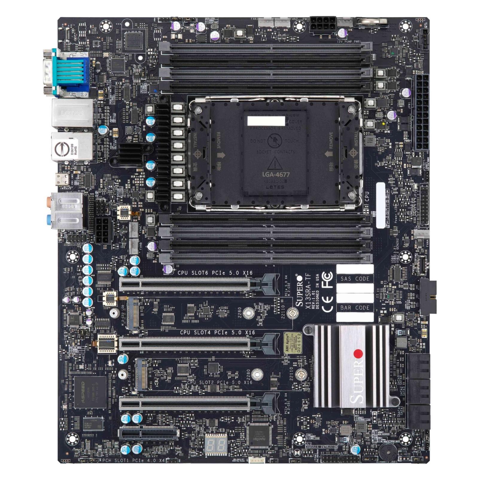 Supermicro Inc (LGA 4677, Intel W790, E-ATX) (MBD-X13SRA-TF-B)