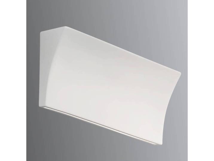 austrolux Wandfluter DELON, dimmbar, weiß / opal, für Wohn- / Esszimmer, Keramik, Modern