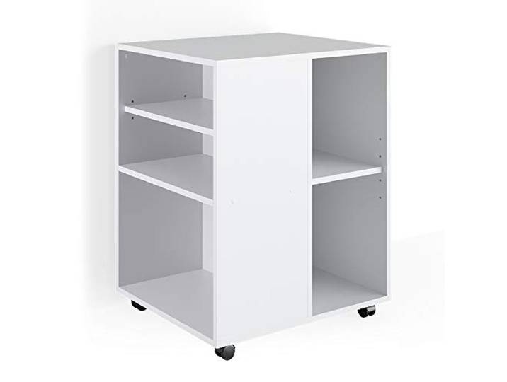 Vicco Rollcontainer, Weiß 59.4 x 52.6 cm flexibel einsetzbar mit Rollen für mobile Nutzung