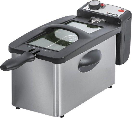 Severin Professionele frituurpers van roestvrij staal, 3 liter, zilver