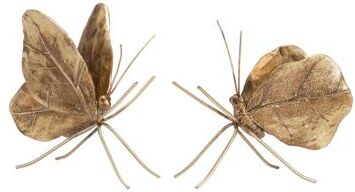 Melrose International Leaf Butterfly Shelf Sitter (Set of 2)