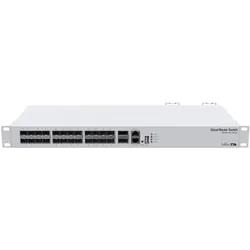 MikroTik CRS326-24S+2Q+RM Netzwerk-Switch Managed L3 Fast Ethernet (10/100) Weiss 1U (24 Ports), Netzwerk Switch, Weiss