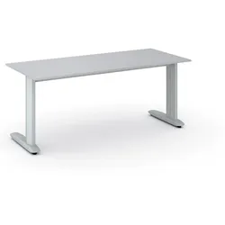 Büroschreibtisch PRIMO FLEXIBLE, 180x80 cm, grau