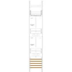 F-Tronic, Verteilerschrank Zubehör, Z16 Zählerfeld 1-feldrig H 1350mm 2-3.HZ 7143305