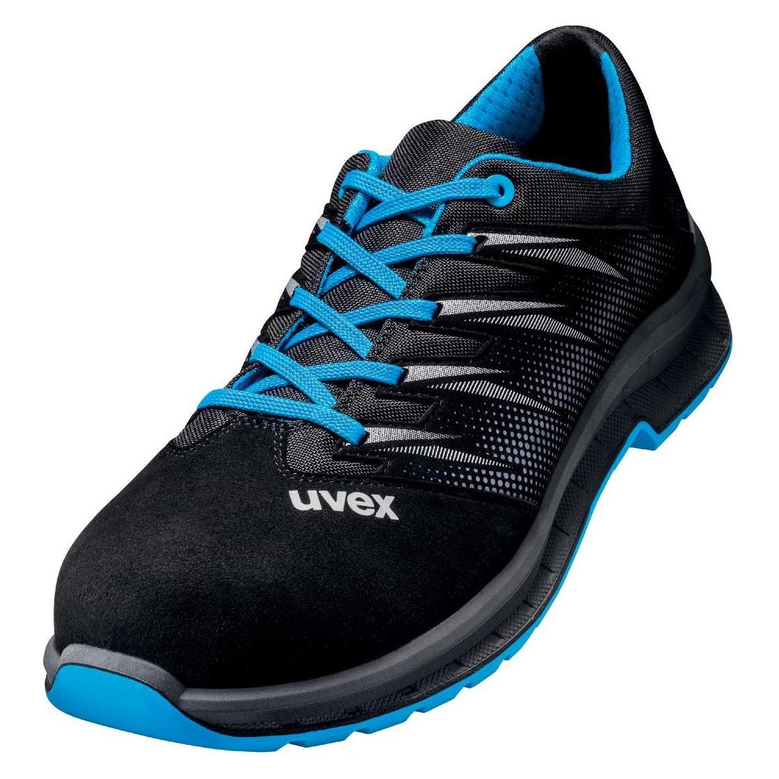 Uvex 2 trend Halbschuhe S2 69397 blau, schwarz Weite 10 Größe 51 (S2, 51) (6939751)
