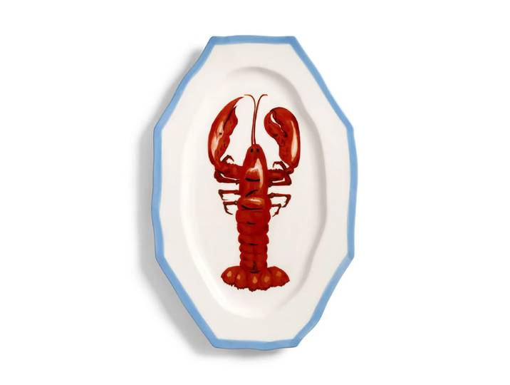 &klevering - Sirène Servierplatte, Lobster, 41,5 cm, mehrfarbig