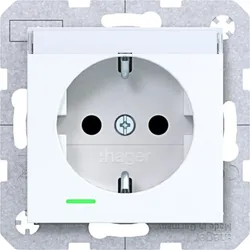 Hager SD SCHUKO LED BF EHBS WAS1402WG