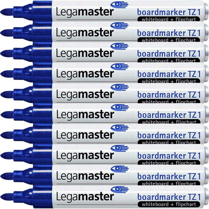 Legamaster TZ 1 Whiteboard- und Flipchart-Marker blau 1,5 - 3,0 mm, 10 St.