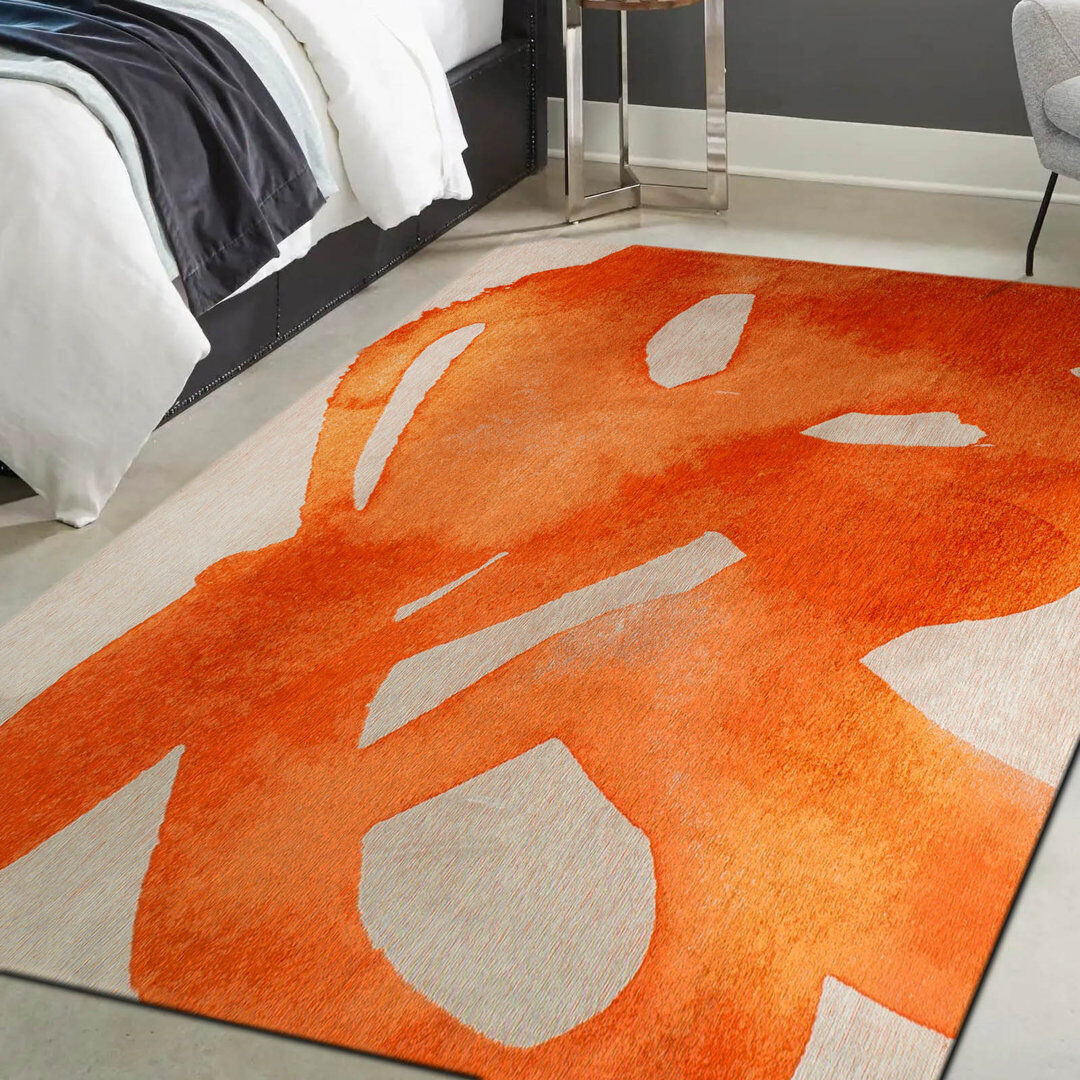 Beneffito Swing Rectangle Area Rug Orange Rectangle 170 x 240cm