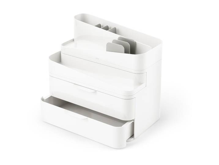 Bad-Utensilienhalter Umbra Glam Grau/Weiss Recycled Kunststoff - Farbe: Grau, Weiss - Organizer