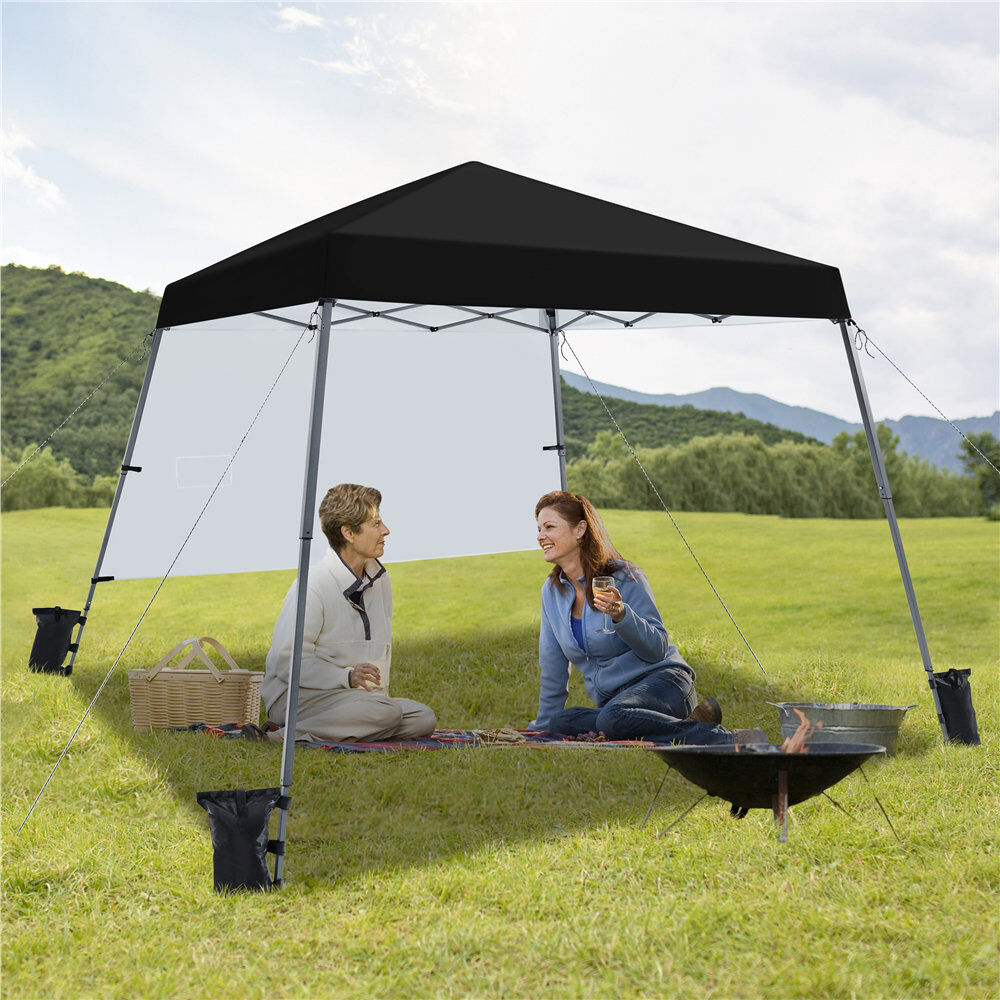 Yaheetech 3m x 3m Iron Pop-Up Gazebo Black