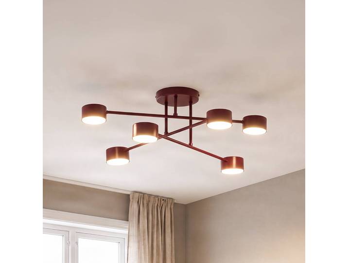 Deckenlampe HALO EMIBIG LIGHTING, dimmbar, rot, für Wohn- / Esszimmer, Metall, Modern, Deckenlampe