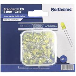 Barthelme LED-Sortiment Gelb Rund 3 mm 600 mcd 30 ° 20 mA 2 V 00430320