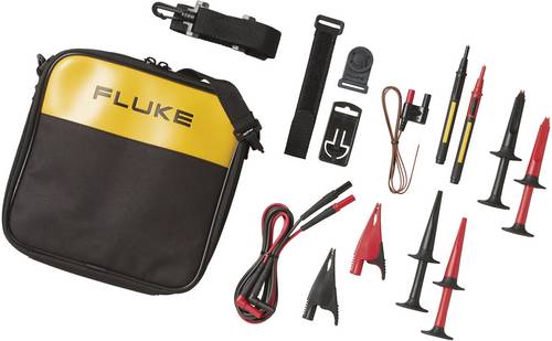 Fluke TLK289 Sicherheits-Messleitungs-Set Abgreifklemmen, Stecker 4 mm, Prüfspitze Stecker 4mm Rot, Schwarz 1St.