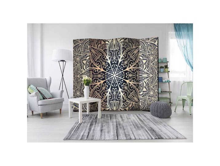 Paravent Feathers Fleece Braun 225 x 172 x 3cm