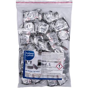 ProCleaner WC-Reiniger Lemon, WC Reiniger Tabs, mit Citrusduft, Pack 25 Stück