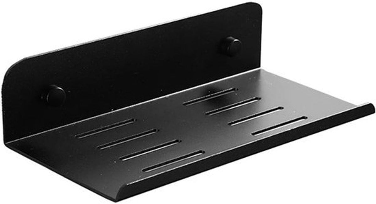 Zwarte Aluminium Wandplank Heavy Duty - Drijvend Opbergrek voor Badkamer, Keuken en Slaapkamer