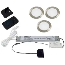 L&S, Einbauleuchte, Komplettset LED Einbauleuchten Chip 58 Emotion 12 V (Aluminium)