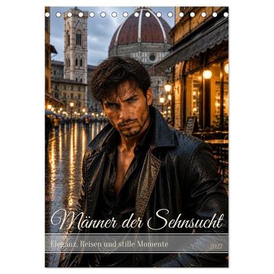Männer der Sehnsucht - Eleganz, Reisen und stille Momente (Tischkalender 2027 DIN A5 hoch), CALVENDO Monatskalender